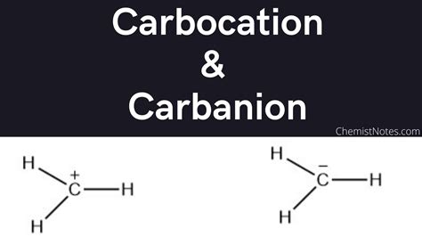 difference between carbocation and carbanion
